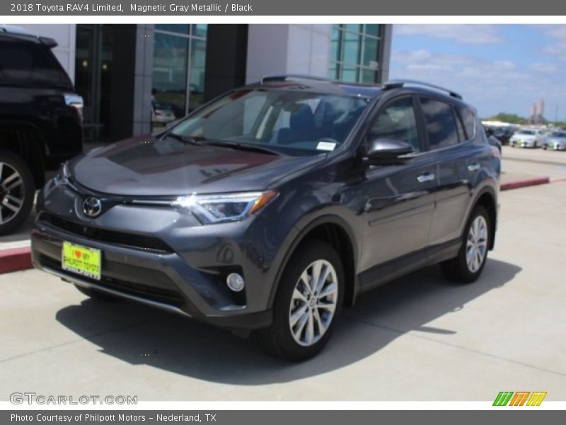 Magnetic Gray Metallic / Black 2018 Toyota RAV4 Limited