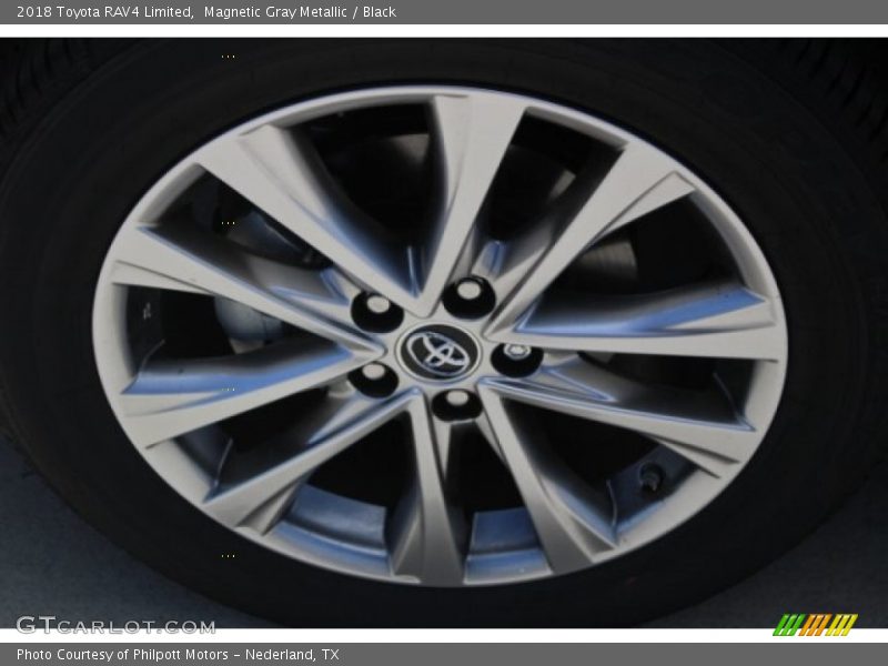 Magnetic Gray Metallic / Black 2018 Toyota RAV4 Limited