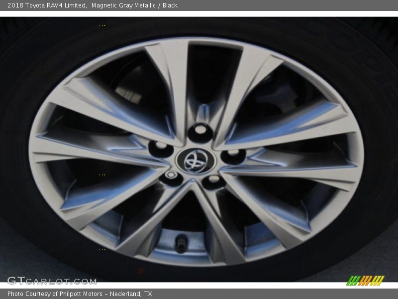 Magnetic Gray Metallic / Black 2018 Toyota RAV4 Limited
