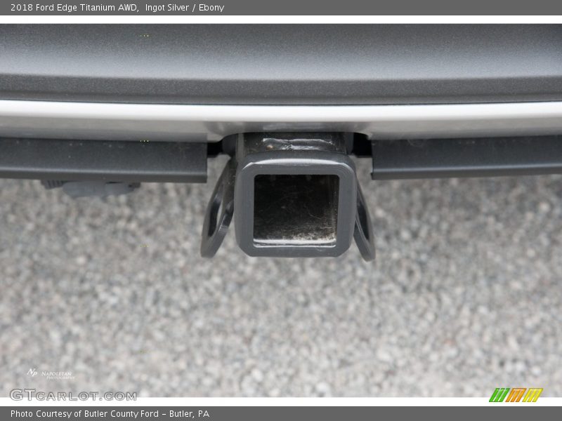 Ingot Silver / Ebony 2018 Ford Edge Titanium AWD