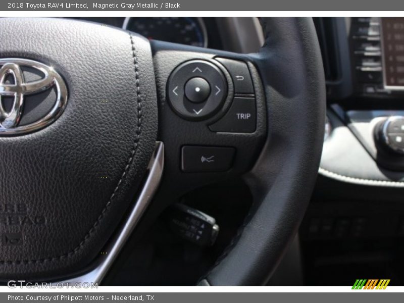 Magnetic Gray Metallic / Black 2018 Toyota RAV4 Limited