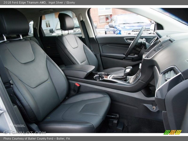 Ingot Silver / Ebony 2018 Ford Edge Titanium AWD