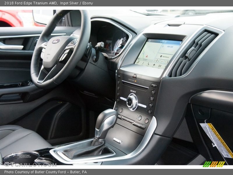 Ingot Silver / Ebony 2018 Ford Edge Titanium AWD