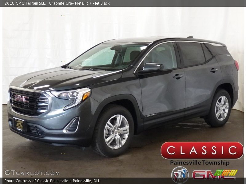 Graphite Gray Metallic / ­Jet Black 2018 GMC Terrain SLE