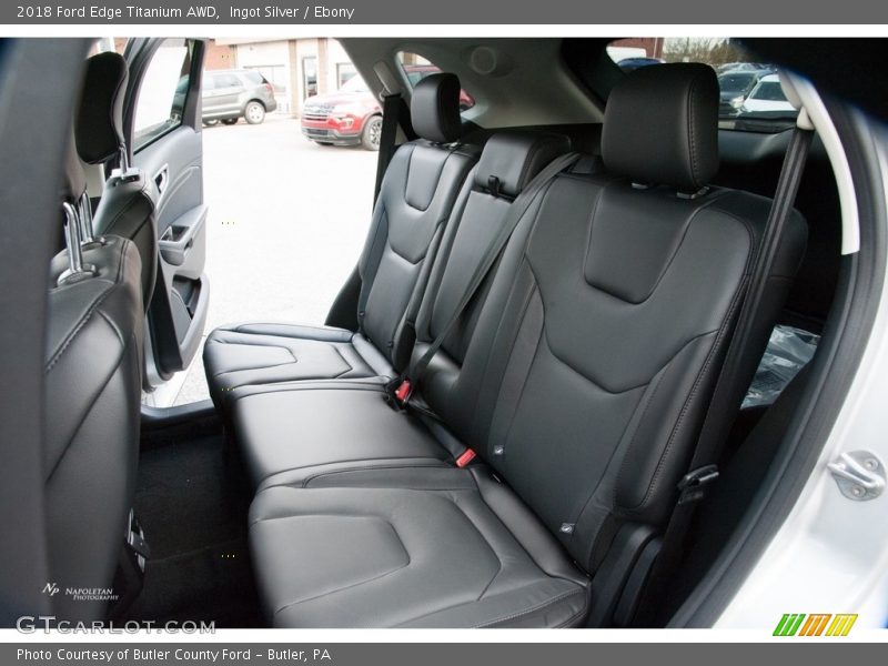 Ingot Silver / Ebony 2018 Ford Edge Titanium AWD
