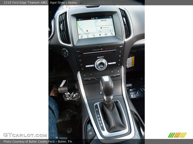 Ingot Silver / Ebony 2018 Ford Edge Titanium AWD