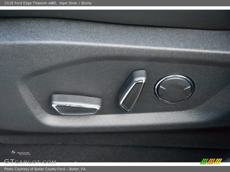 Ingot Silver / Ebony 2018 Ford Edge Titanium AWD