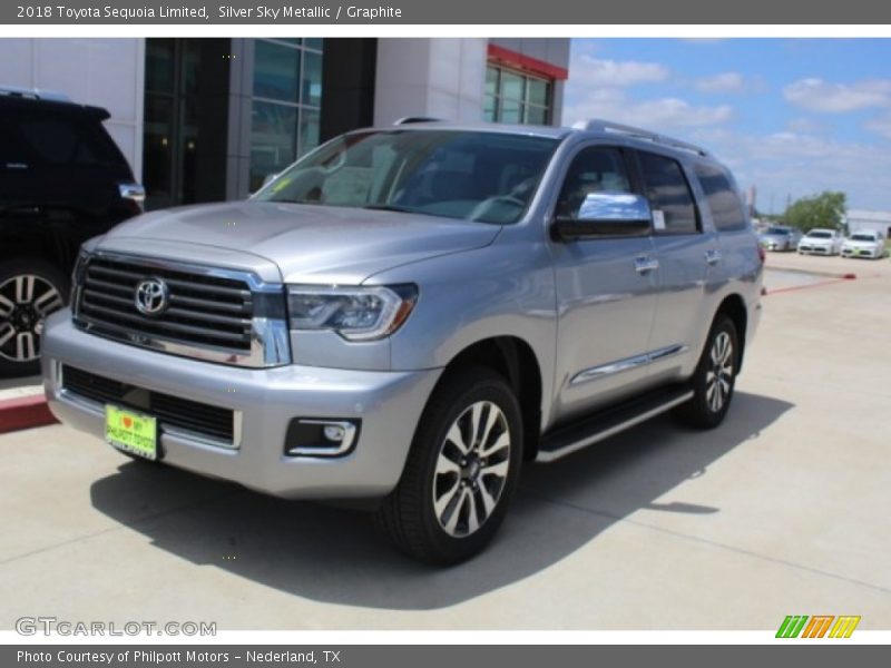 Silver Sky Metallic / Graphite 2018 Toyota Sequoia Limited