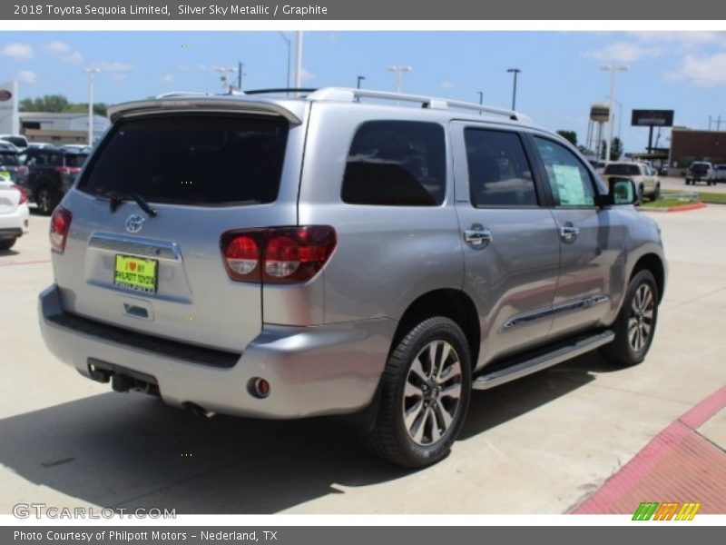 Silver Sky Metallic / Graphite 2018 Toyota Sequoia Limited