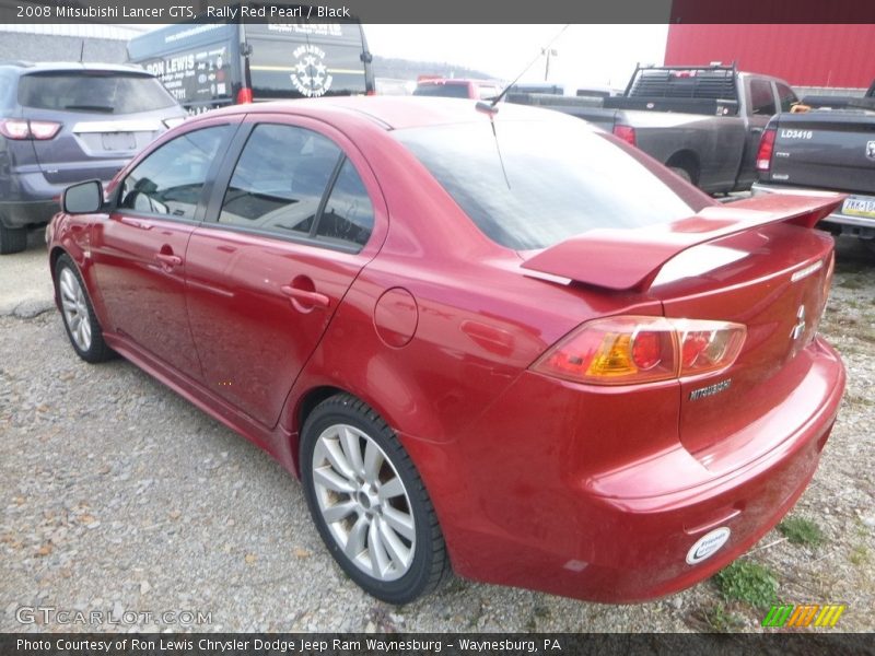 Rally Red Pearl / Black 2008 Mitsubishi Lancer GTS