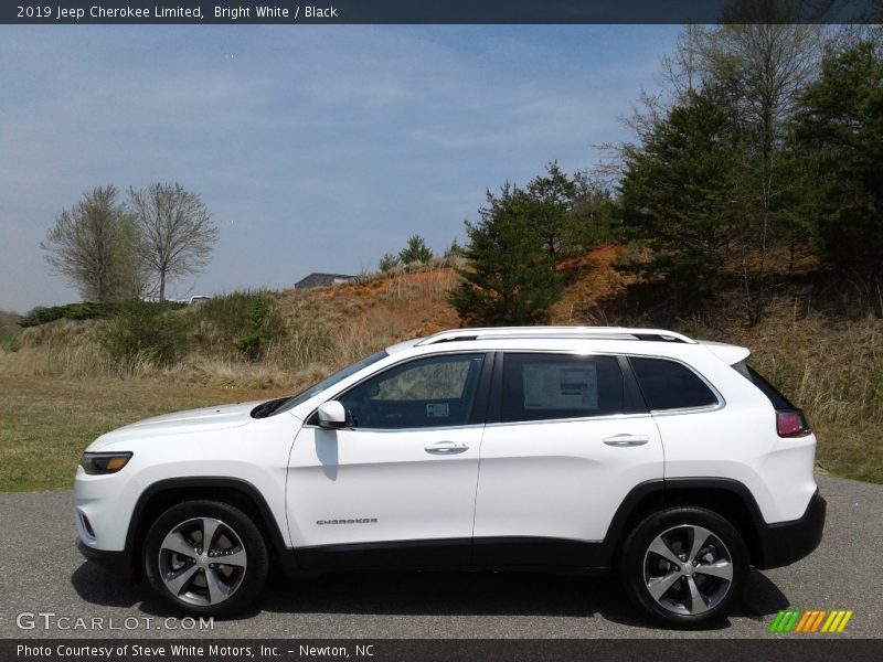 Bright White / Black 2019 Jeep Cherokee Limited