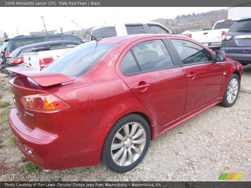 Rally Red Pearl / Black 2008 Mitsubishi Lancer GTS