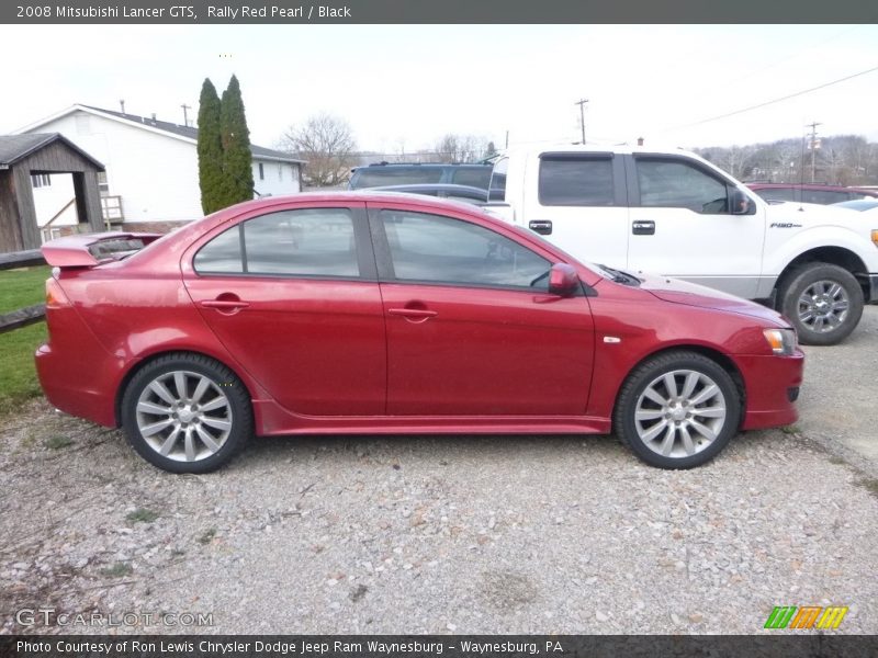 Rally Red Pearl / Black 2008 Mitsubishi Lancer GTS