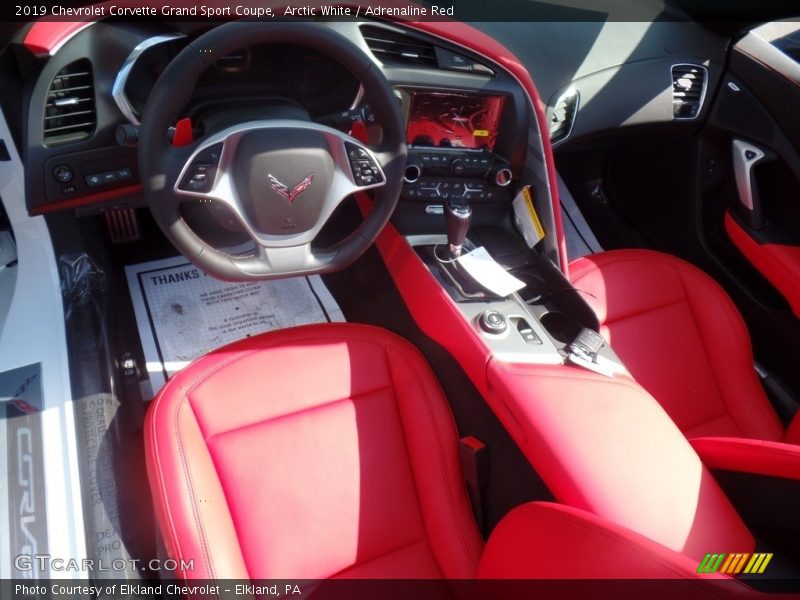 Front Seat of 2019 Corvette Grand Sport Coupe