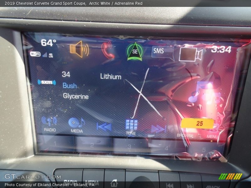 Arctic White / Adrenaline Red 2019 Chevrolet Corvette Grand Sport Coupe