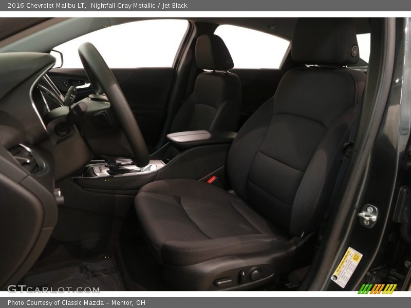 Nightfall Gray Metallic / Jet Black 2016 Chevrolet Malibu LT