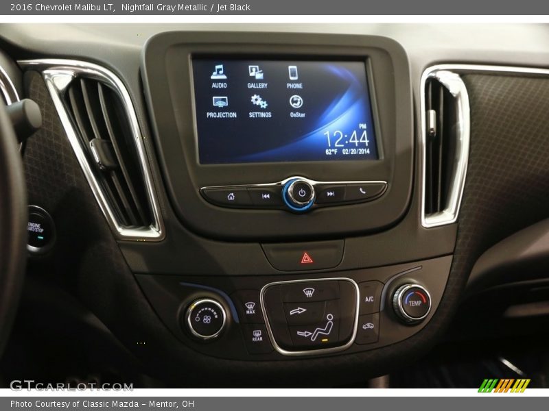Nightfall Gray Metallic / Jet Black 2016 Chevrolet Malibu LT
