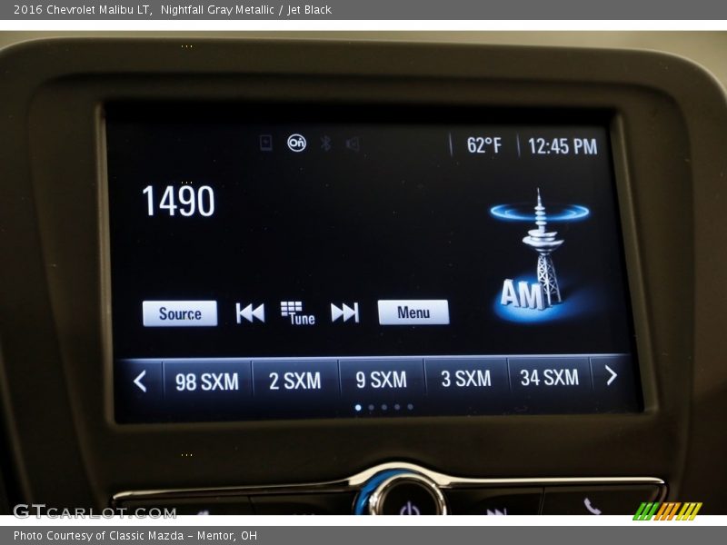 Nightfall Gray Metallic / Jet Black 2016 Chevrolet Malibu LT