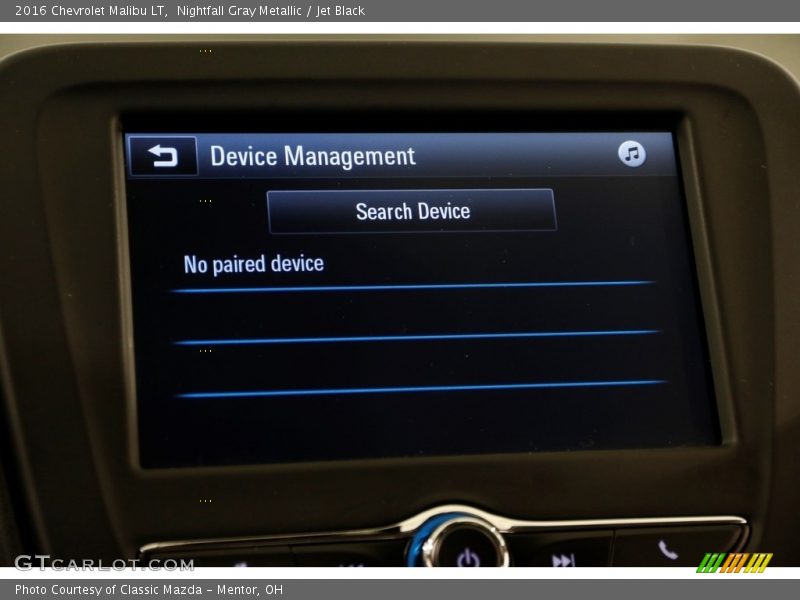 Nightfall Gray Metallic / Jet Black 2016 Chevrolet Malibu LT