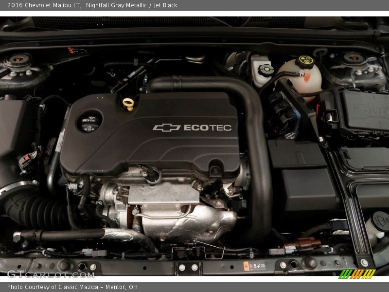 Nightfall Gray Metallic / Jet Black 2016 Chevrolet Malibu LT