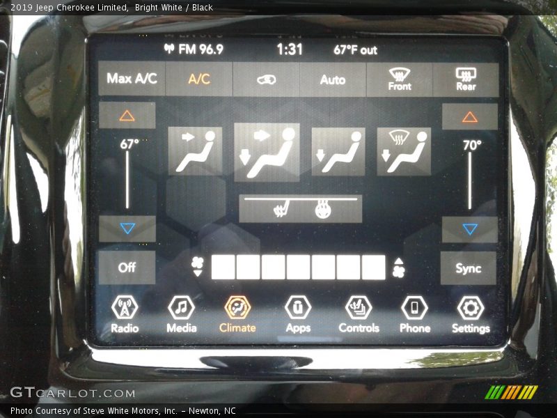 Controls of 2019 Cherokee Limited