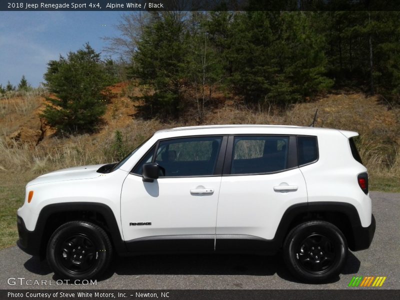 Alpine White / Black 2018 Jeep Renegade Sport 4x4