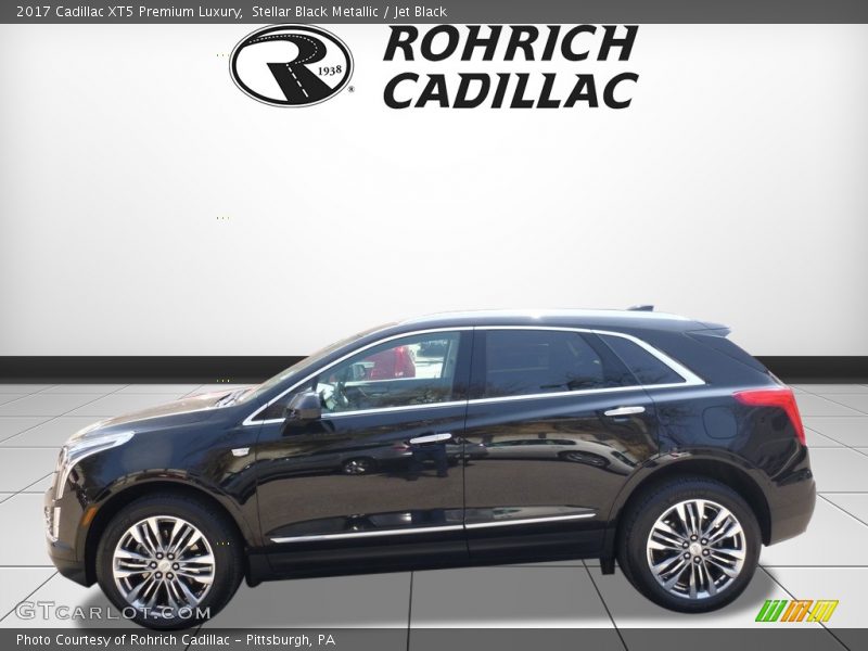 Stellar Black Metallic / Jet Black 2017 Cadillac XT5 Premium Luxury