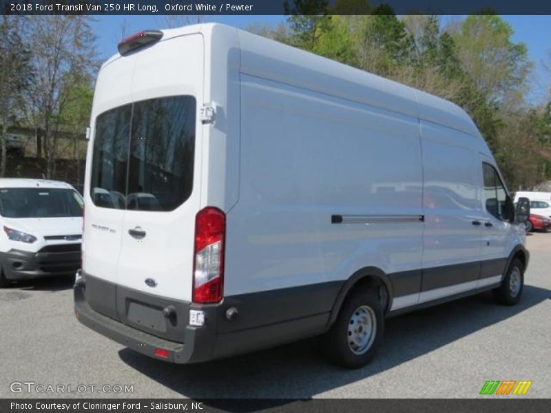 Oxford White / Pewter 2018 Ford Transit Van 250 HR Long
