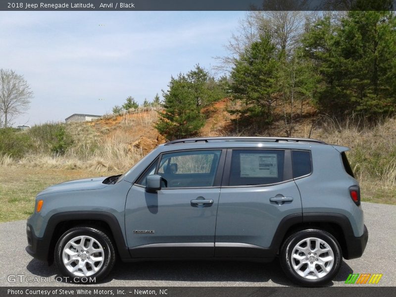 Anvil / Black 2018 Jeep Renegade Latitude