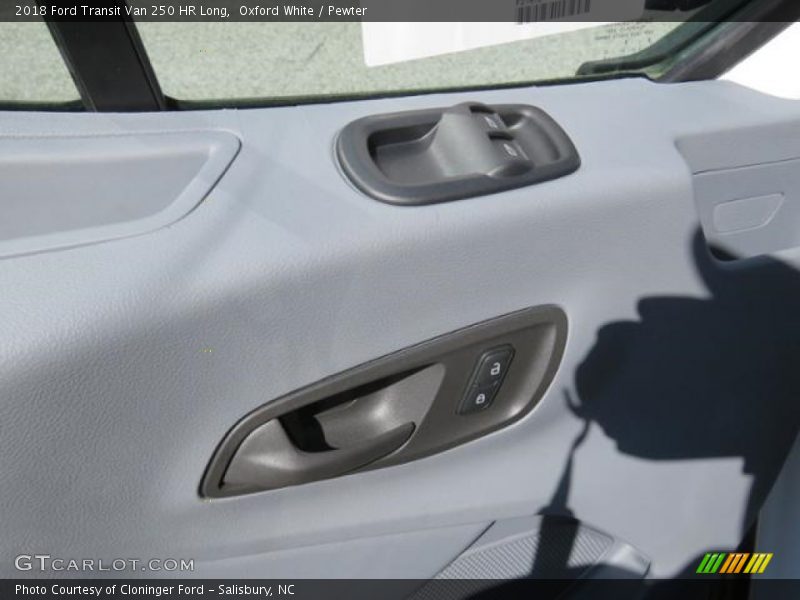 Oxford White / Pewter 2018 Ford Transit Van 250 HR Long