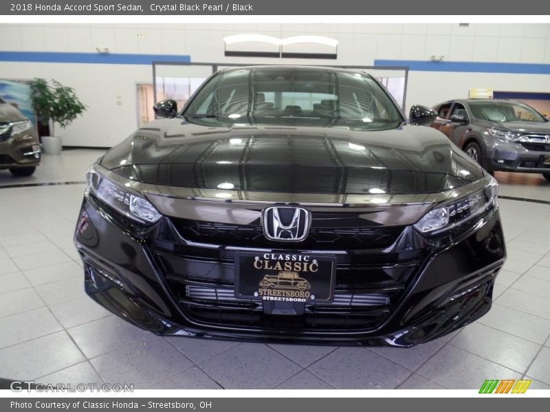 Crystal Black Pearl / Black 2018 Honda Accord Sport Sedan