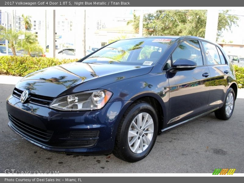 Night Blue Metallic / Titan Black 2017 Volkswagen Golf 4 Door 1.8T S