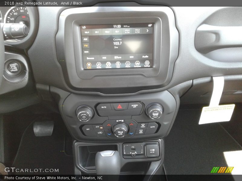 Anvil / Black 2018 Jeep Renegade Latitude