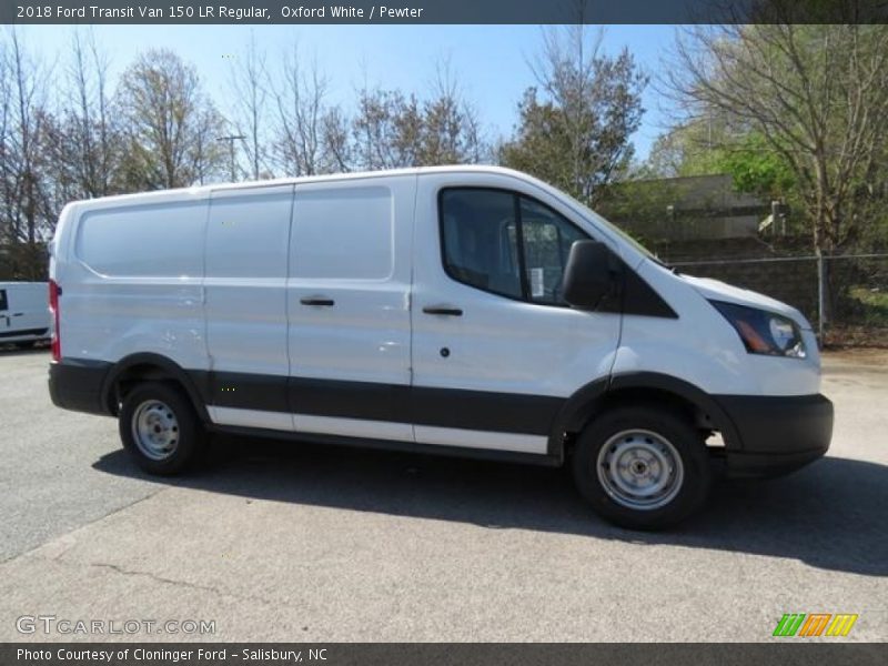 Oxford White / Pewter 2018 Ford Transit Van 150 LR Regular