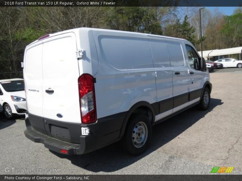 Oxford White / Pewter 2018 Ford Transit Van 150 LR Regular