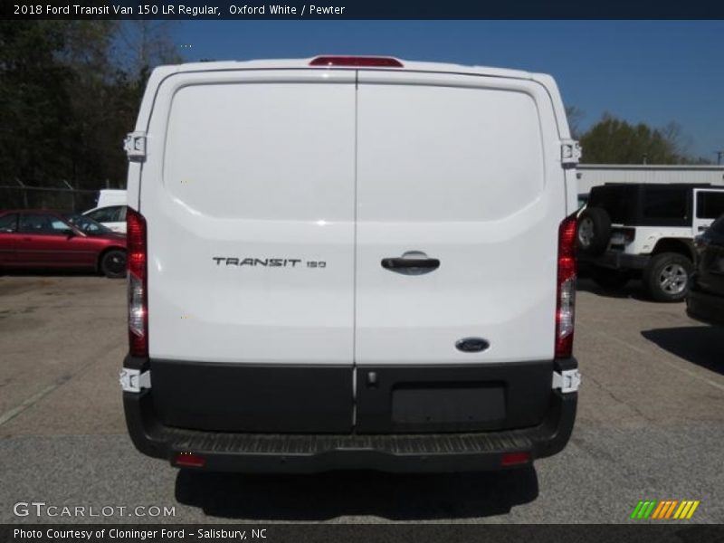 Oxford White / Pewter 2018 Ford Transit Van 150 LR Regular