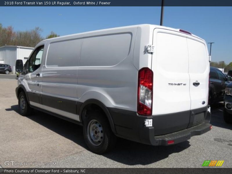 Oxford White / Pewter 2018 Ford Transit Van 150 LR Regular
