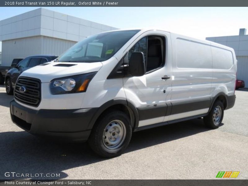 Oxford White / Pewter 2018 Ford Transit Van 150 LR Regular