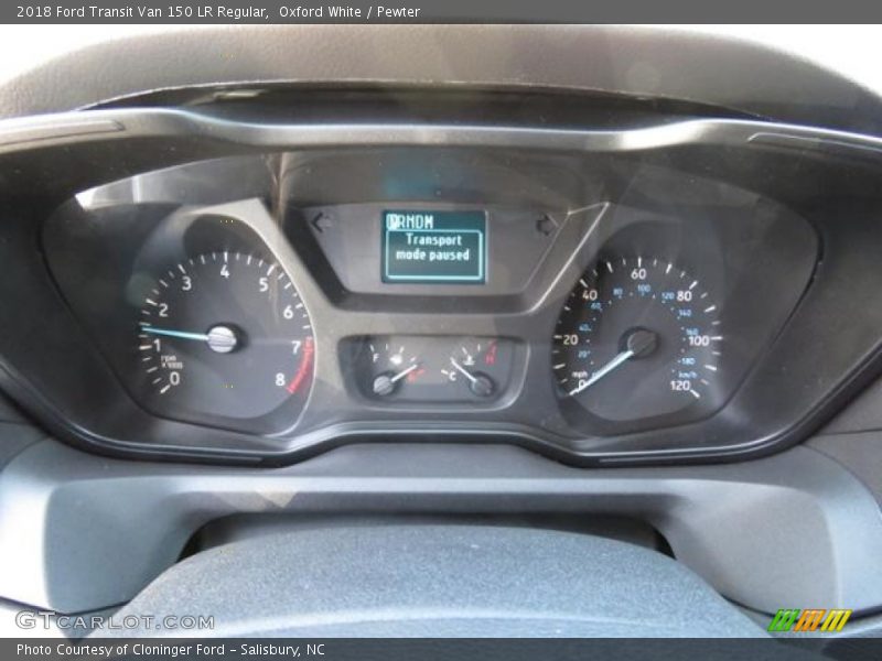 Oxford White / Pewter 2018 Ford Transit Van 150 LR Regular