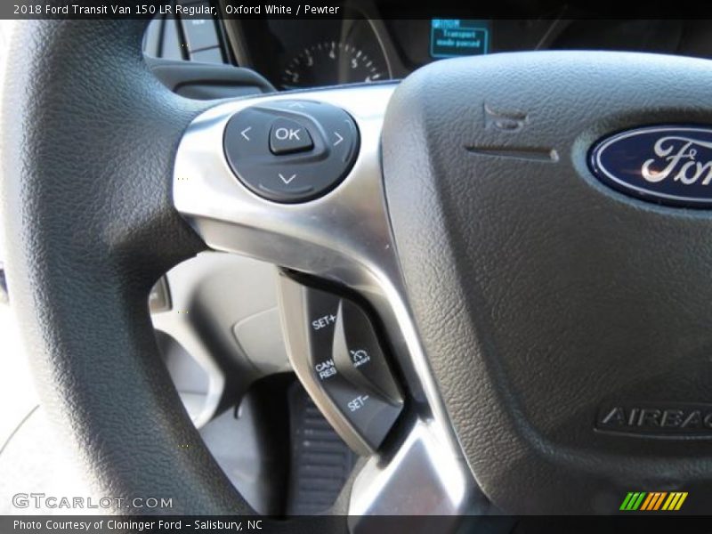 Oxford White / Pewter 2018 Ford Transit Van 150 LR Regular
