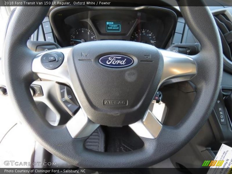 Oxford White / Pewter 2018 Ford Transit Van 150 LR Regular