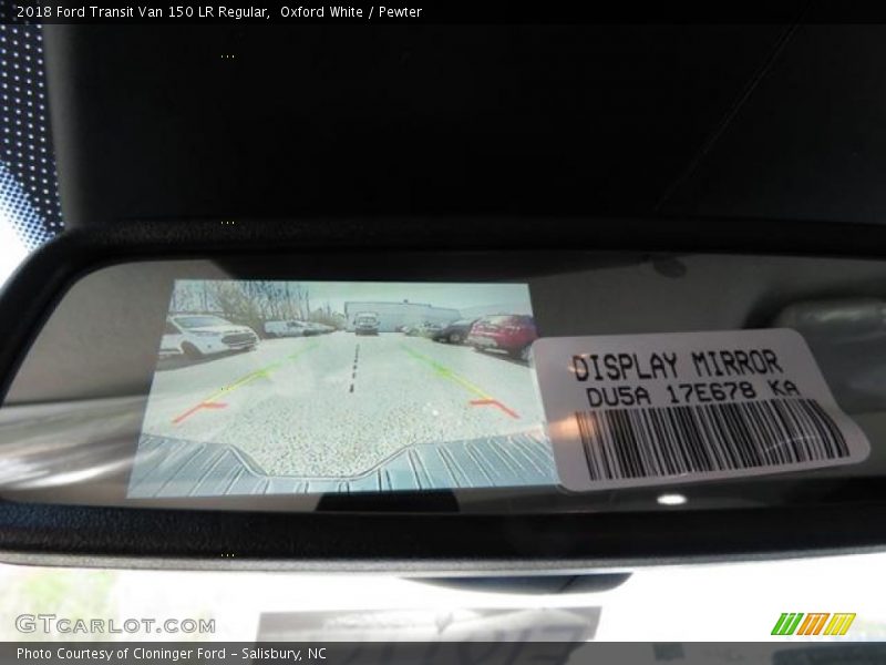 Oxford White / Pewter 2018 Ford Transit Van 150 LR Regular