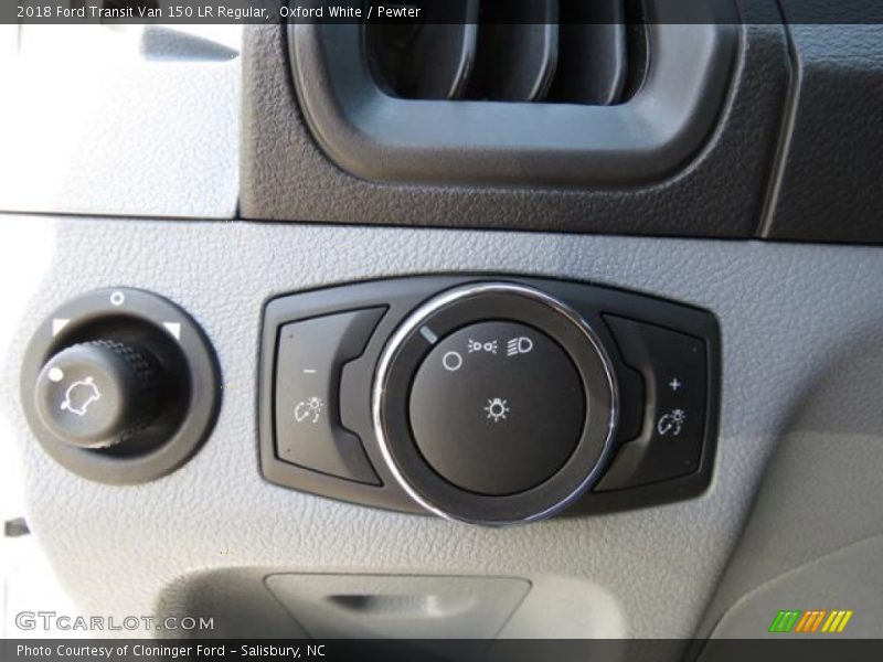 Oxford White / Pewter 2018 Ford Transit Van 150 LR Regular