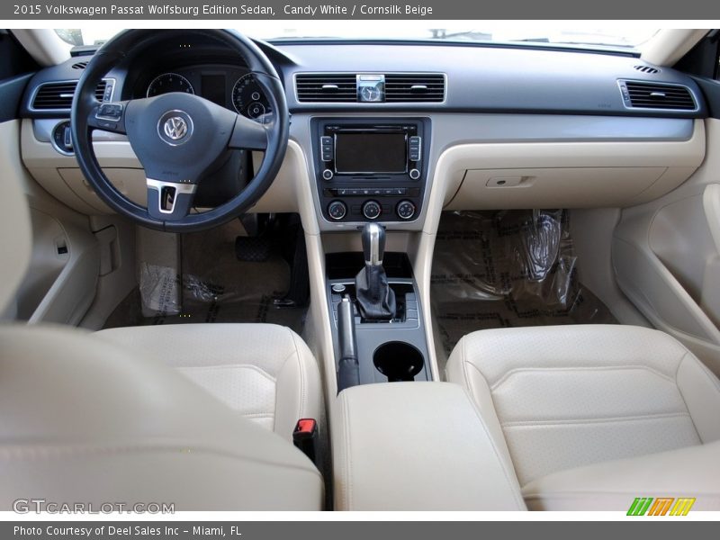 Candy White / Cornsilk Beige 2015 Volkswagen Passat Wolfsburg Edition Sedan