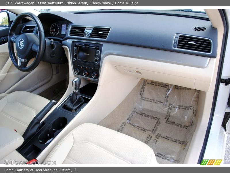 Candy White / Cornsilk Beige 2015 Volkswagen Passat Wolfsburg Edition Sedan