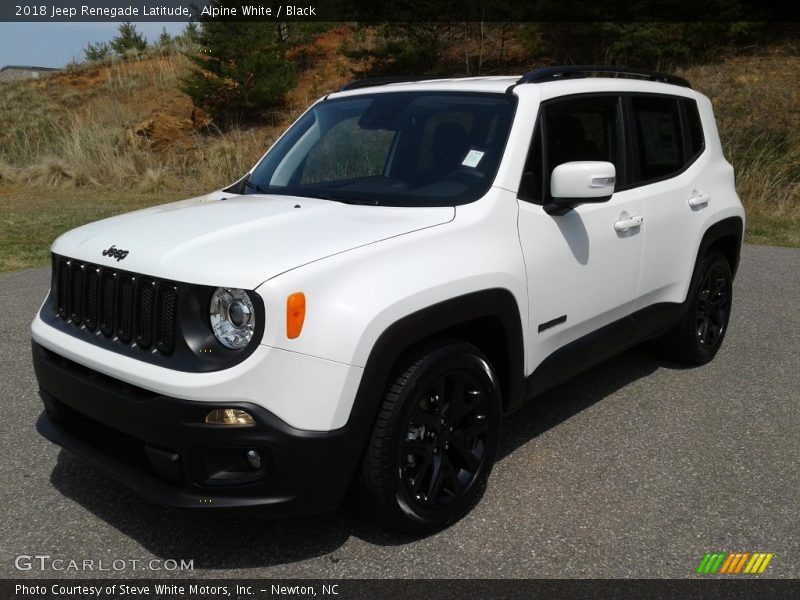 Alpine White / Black 2018 Jeep Renegade Latitude