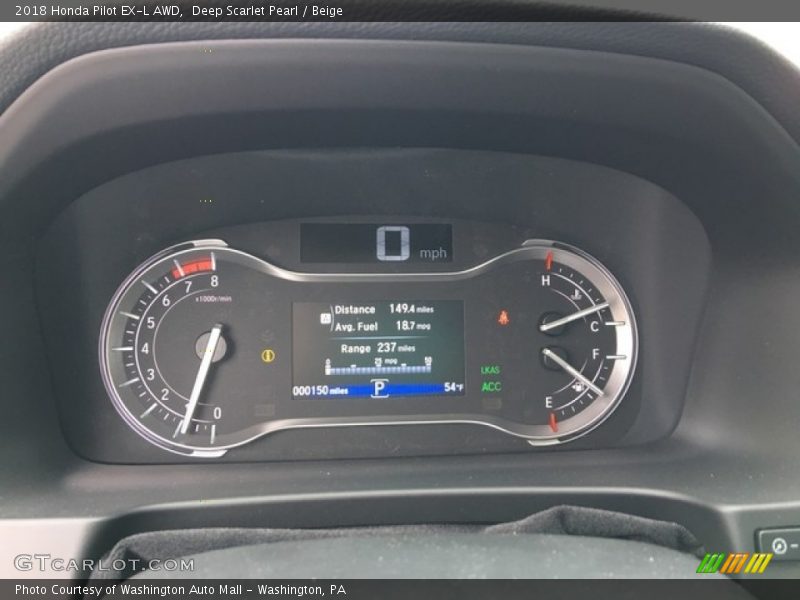  2018 Pilot EX-L AWD EX-L AWD Gauges