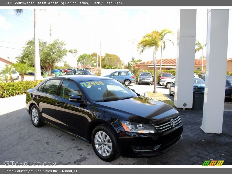 Black / Titan Black 2015 Volkswagen Passat Wolfsburg Edition Sedan