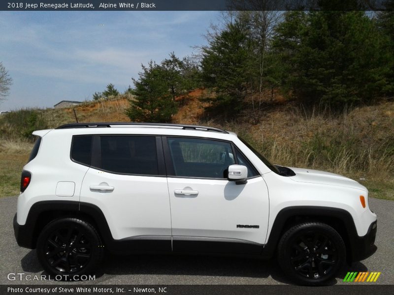 Alpine White / Black 2018 Jeep Renegade Latitude