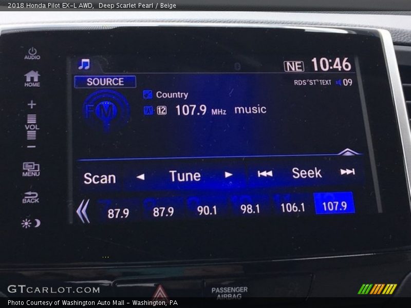 Audio System of 2018 Pilot EX-L AWD